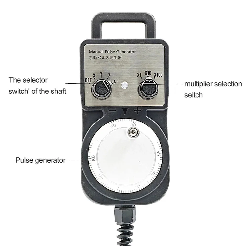 Manual Pulse Generator CNC Electronic HandWheel 4axis 6axis MPG 60mm DC5V 100PPR For CNC Router Machine