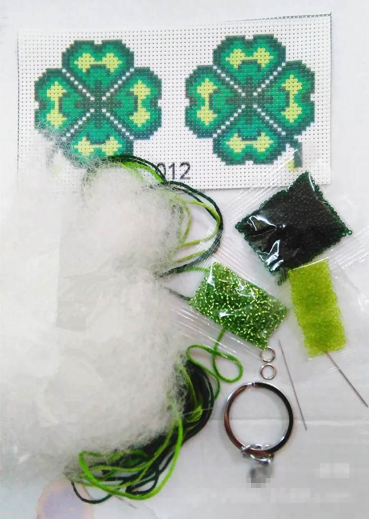 Embroidery Kits Bead cross stitch kits Printed cross stitch Set stich Key chain Phone mobile phone ornaments Cartoon pendant Craft Bead-work