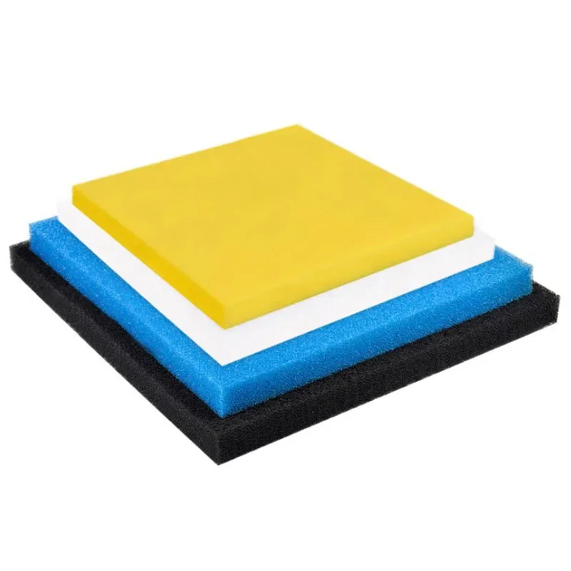 Schwarz, blau, gelb 50 cm x 50 cm x 2 cm Filterschaum Aquarium Aquarium Biochemischer Filterschwamm Pad Skimmer Schwamm Versorgungstank – Detail 8
