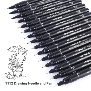 Black Fineliner Pens 1