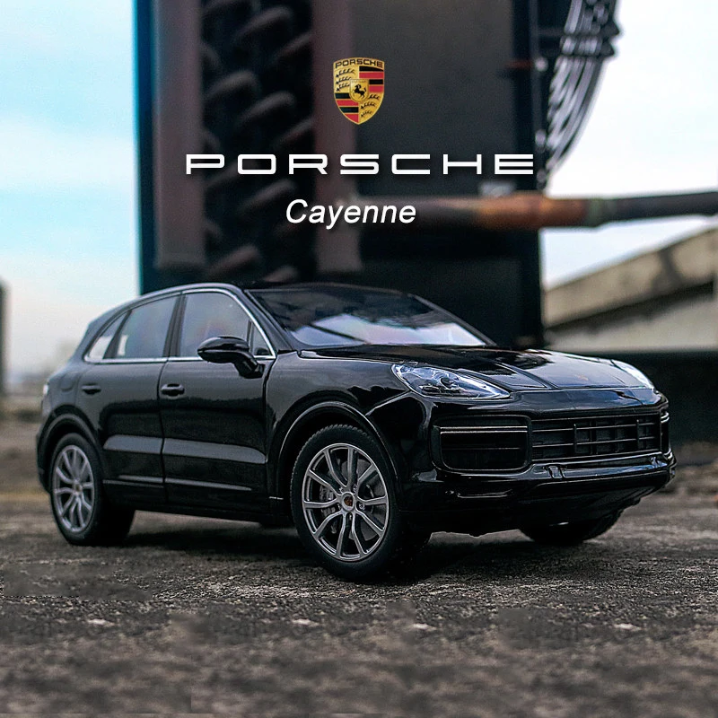 

Модель автомобиля WELLY 1:24 Porsche Cayenne Turbo SUV, литой автомобиль и игрушечные автомобили, миниатюрная модель автомобиля в масштабе, игрушка для детей