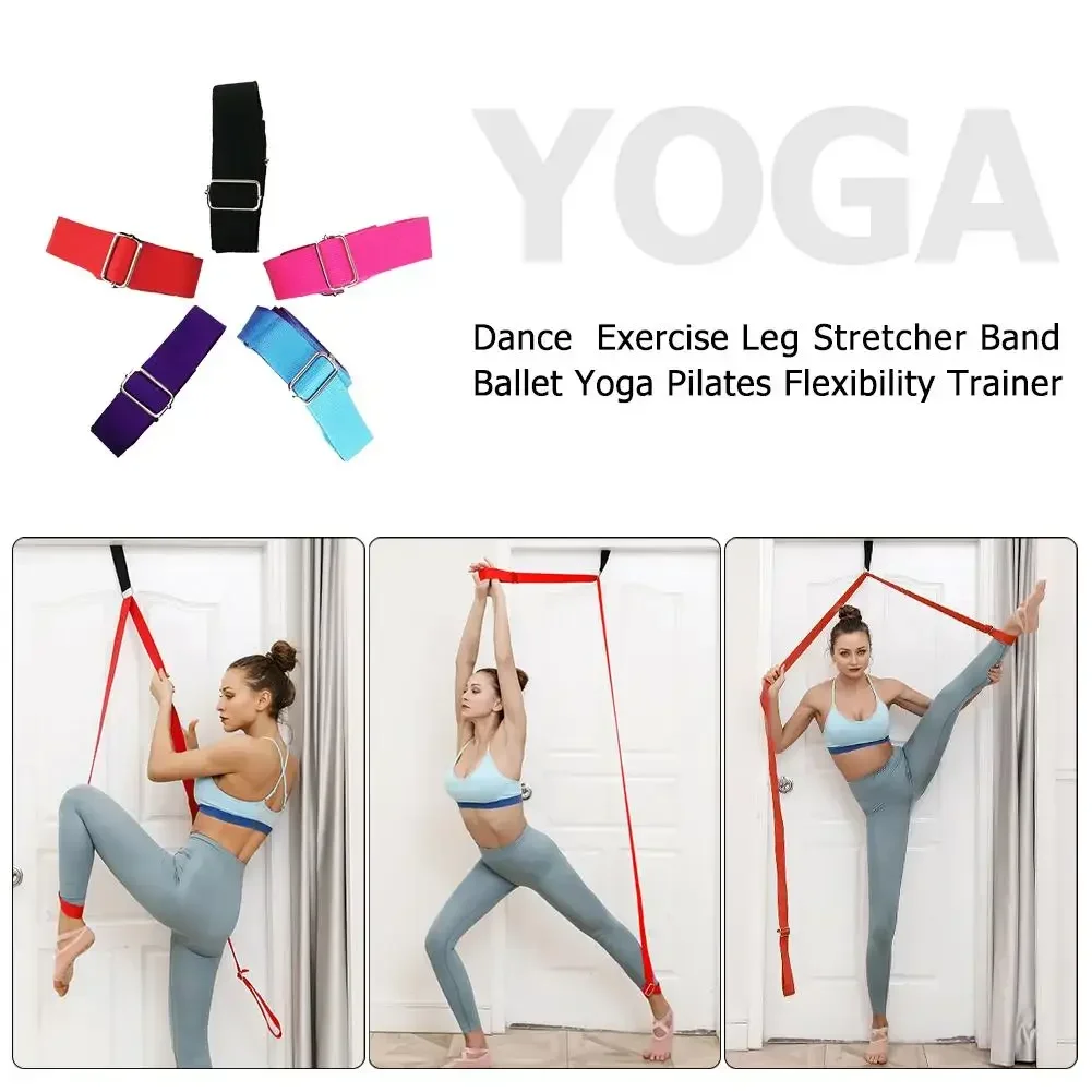 

Flexibility Leg Resistance Fitness D-ring Bands Stretch Gymnastics Door Belt Gym Stretcher Dance Strap Yoga Stretching