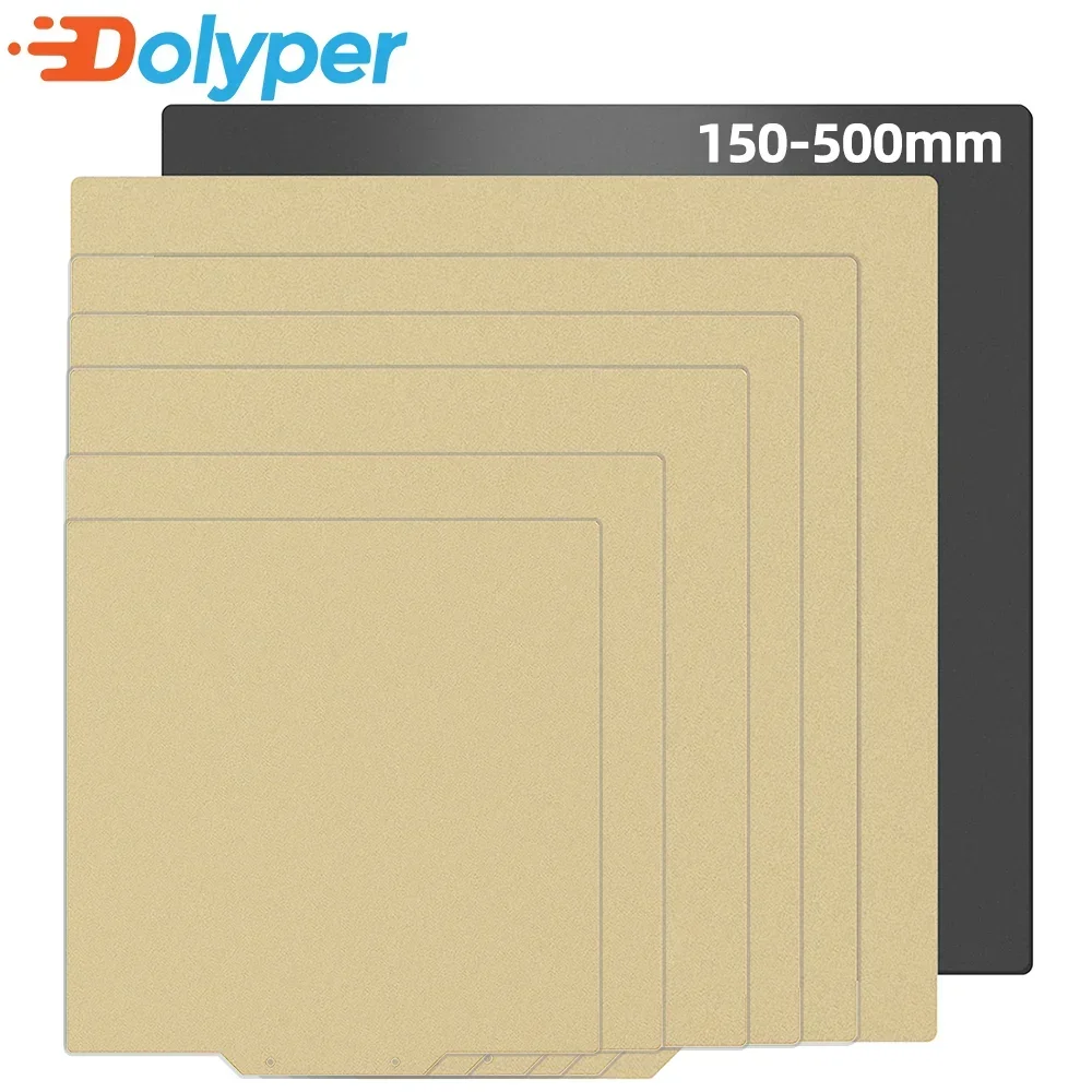 Build Plate PEI Sheet Magnetic Flexible Heated Bed PEI Spring Steel 120/150/150/220/235/310/400mm for ELEGOO/Kobra/Ender3 Cr10 3d printer build plate