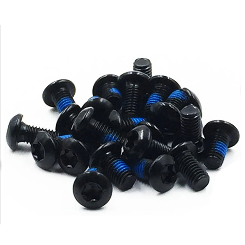 

Sturdy and Durable Design Stainless Steel MTB Bike Bicycle Disc Brake Rotor T25 Bolts Screws Black M5 x 10mm 12PC