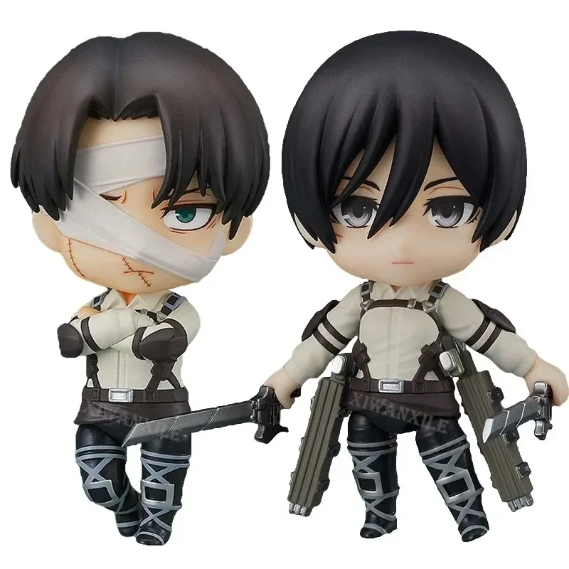 

Attack on Titan Mikasa Ackerman Anime Figure Hange Zoe Shingeki no Kyojin Action Figure Erwin Smith Figure Model Doll Toys