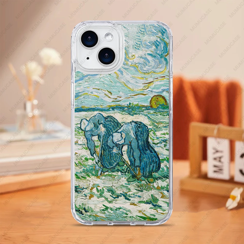 Van Gogh's Landscape Art Shockproof 2-in-1 Protective Case with Bumper Guard
