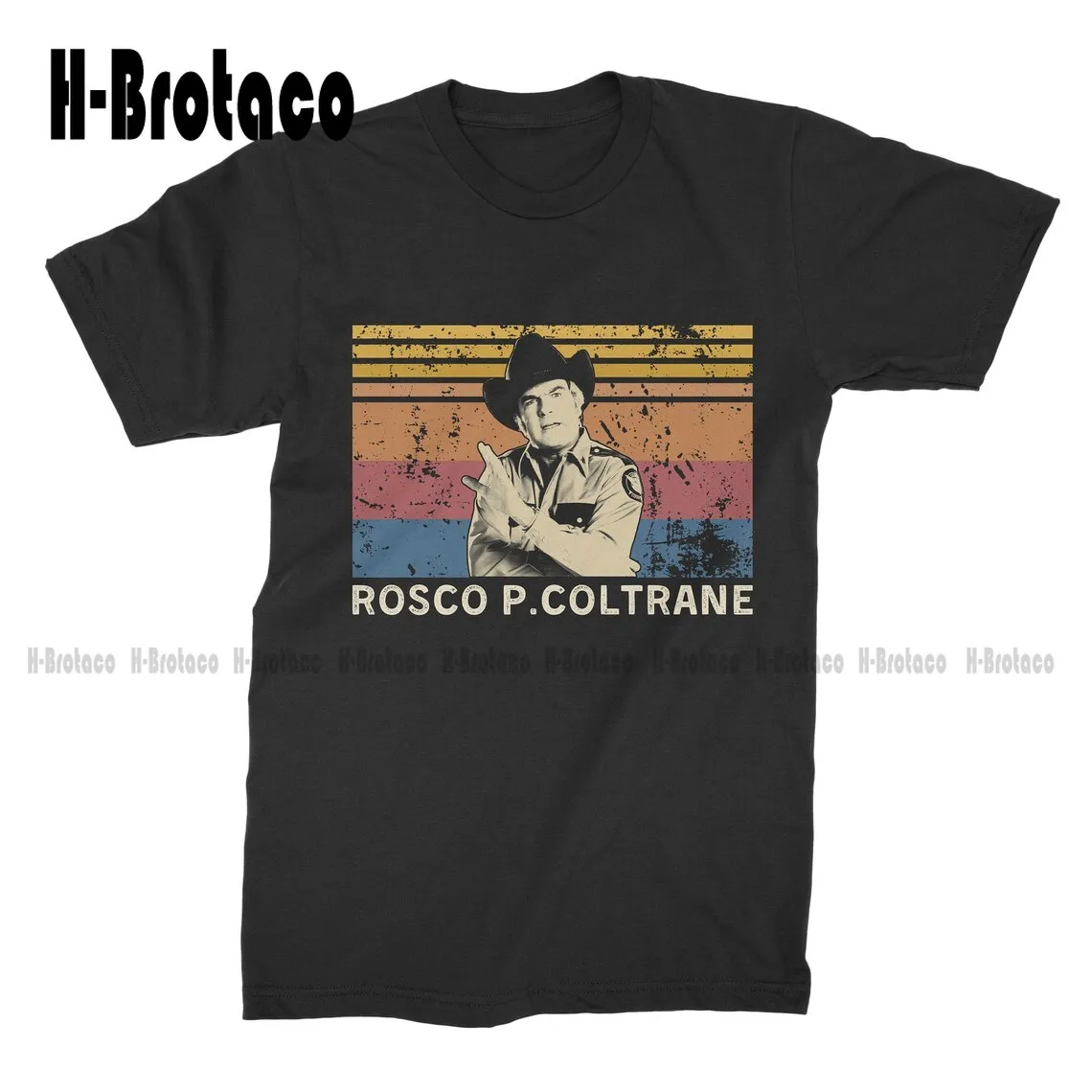 

Винтажная Футболка Rosco P Coltrane, Оригинальная футболка с цифровой печатью в стиле унисекс