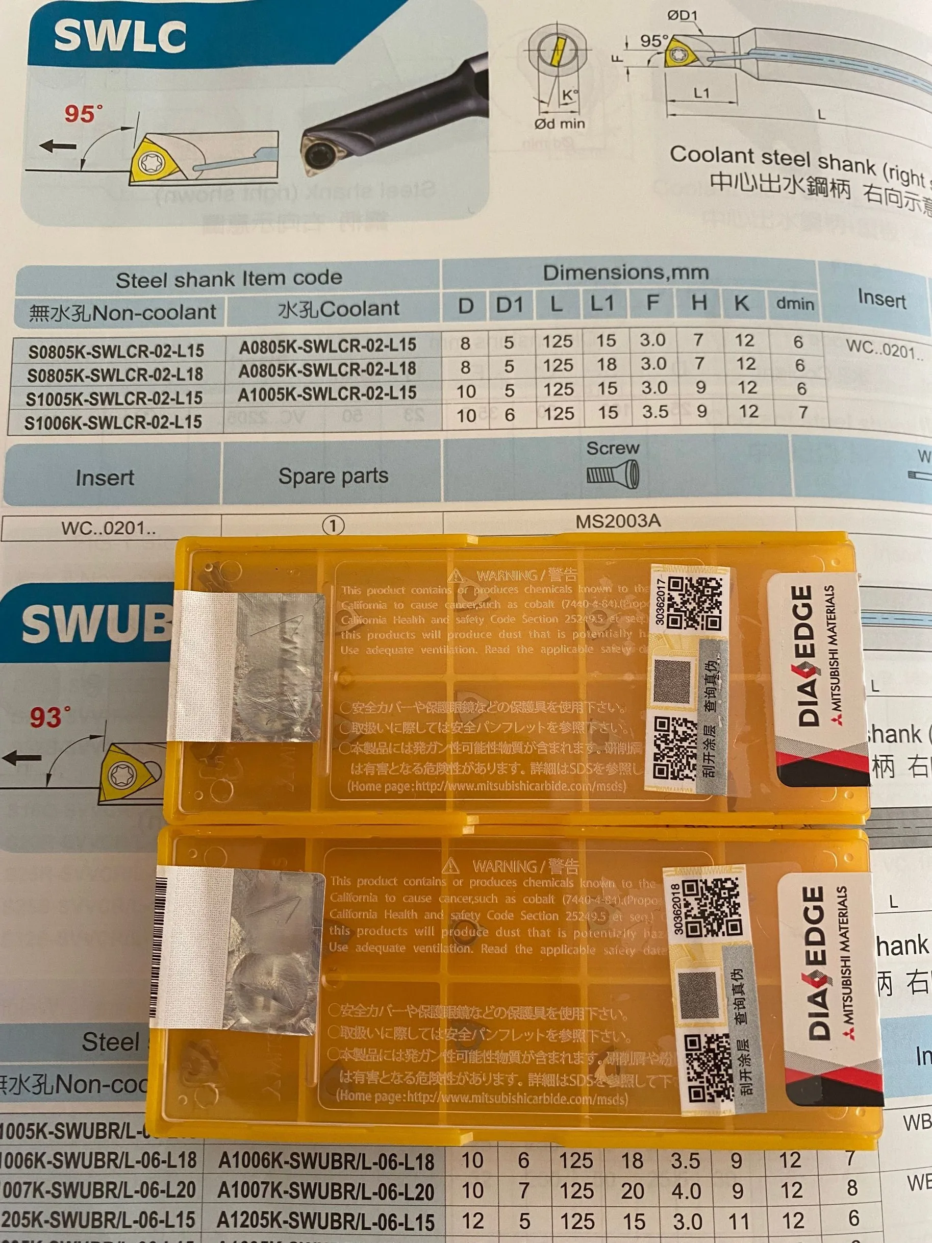 SWLCR02 FSWL108RS FSWL110R FSWL116R 보링 바, 내부 선삭 공구, WCMT020102 WCMT020104 카바이드 인서트, 10 개