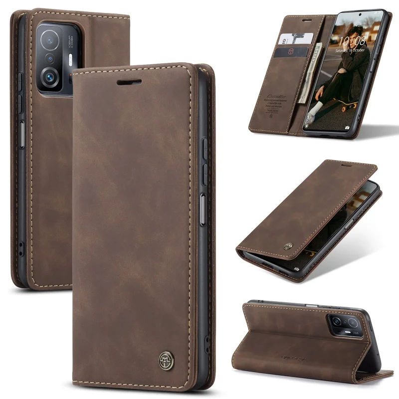 

Applicable To Xiaomi 12pro Phone Case 10t Drop-Resistant Redmi Note11 Mobile Phone Leather Flip Card