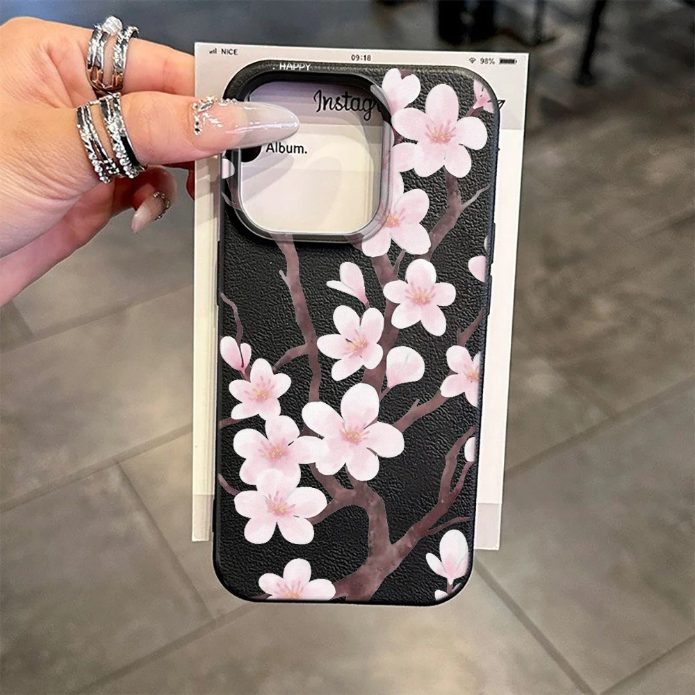 Elegant Soft Flower Silicone Phone Case - Delicate Floral Design