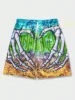 Mens Summer Classic Skull Beach Short Pants New Fashion Skeleton Hand Print Men  Gym Shorts Quick Drying  Shorts Men Clothing 3
