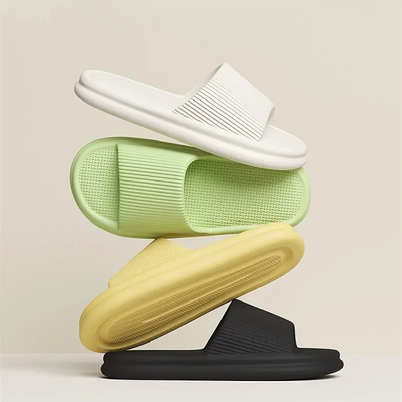 Men & Women Big Size 36-47 Slippers, Soft EVA Flip Flops, Anti-Slip Beach Sandals, Comfortable Indoor/Outdoor Slides for Couples