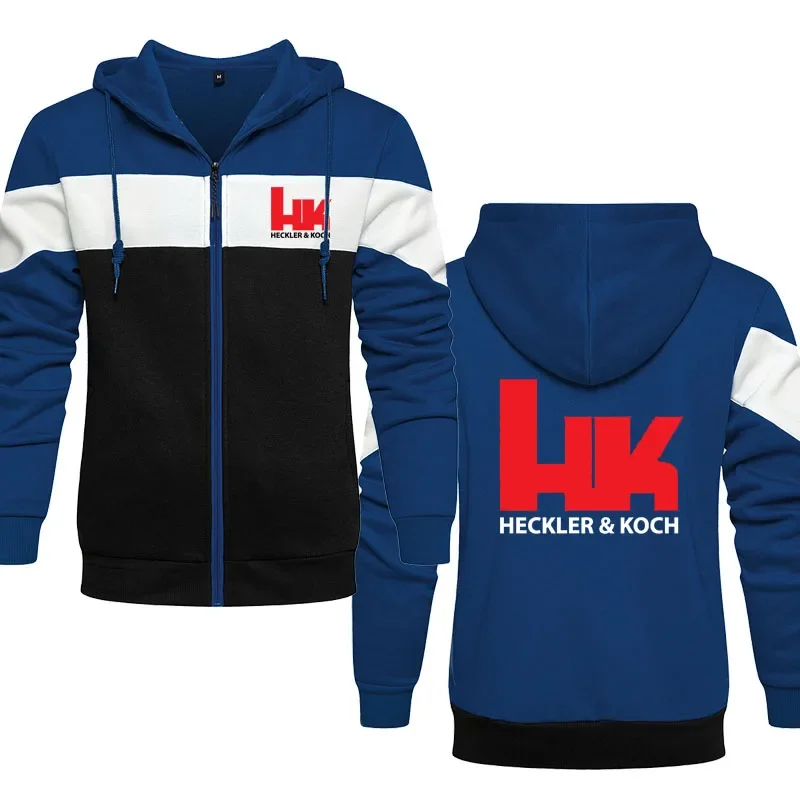 

2024 Spring Autumn Men's hoodie HK Heckler Koch Firearms No Compromise Logo Print High Street Popular Loose Hooded Hoodies