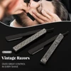 304 Stainless Steel Men's Shaver Straight Edge Barber Razor Knives Manual Beard Shaving Care Replaceable Blades Shavette Gift 1