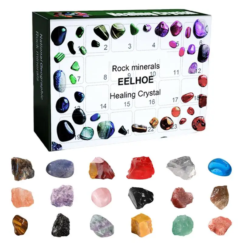 

Ore Christmas Advent Calendar 2022 Rock Collections Countdown Calendar Toy For Kids Rocks Minerals & Fossils Advent Calendar Toy