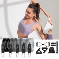 Workout Resistance Bands Trainer Suspension Straps Heavy Duty Adjustable Resistance Bands for Home Gym Garage Studio Yoga - Image 4