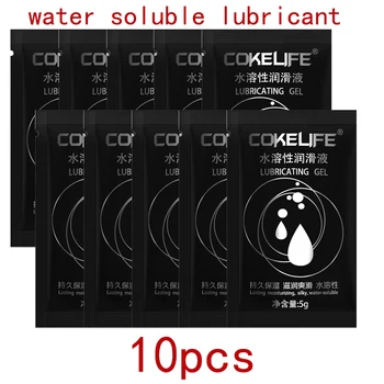 10pcs/lot 5g Small Bag Anal Vaginal Sex Lubricant Water Based Anal Smooth Oil Sex Products for Sexual Life Massage 1