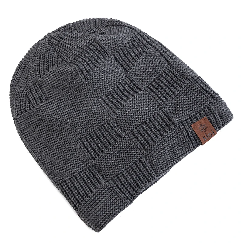 New Unisex Slouchy Winter Hats Plush Fleece Lined Warm Beanie Hat Men Women Casual Decor Winter Ski Sports Knitted Hats