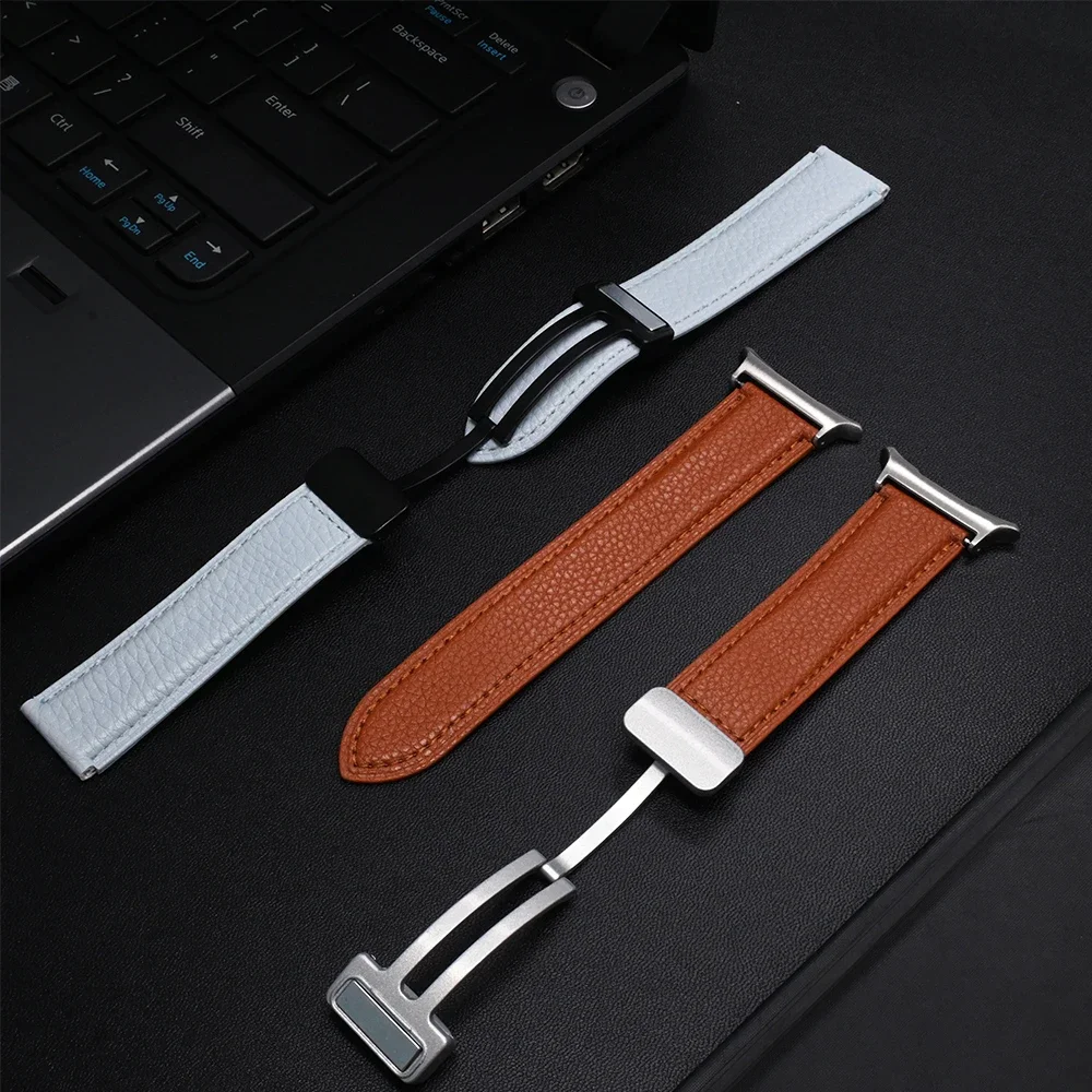 Premium Leather Magnetic Watch Band Bracelet