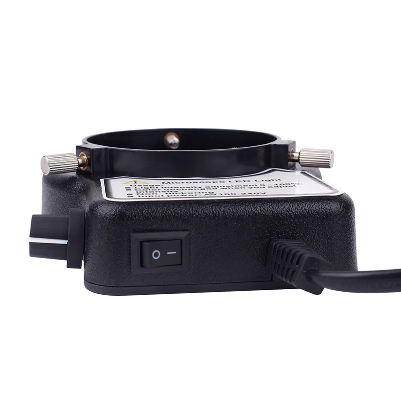Adjustable Black or White LED Ring Light Illuminator Lamp For Industry Stereo Video Camera Trinocular Microscope Lens Magnifier 5