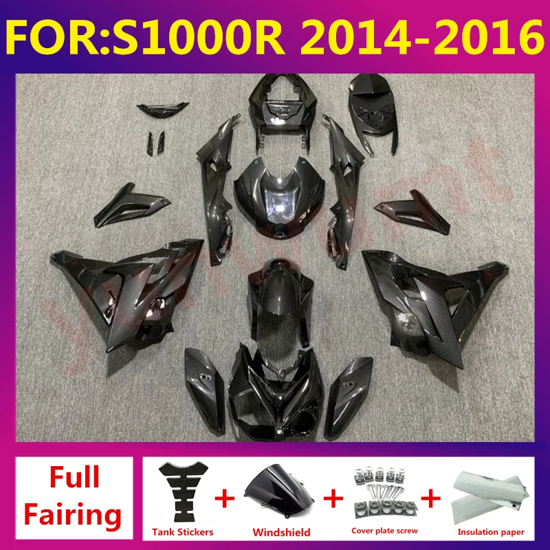 

Motorcycle Bodywork Cowling Accessories Full Fairing Kits for S1000R 2015-2017 Injection Molding 15 16 17 zxmt set carbon fibre