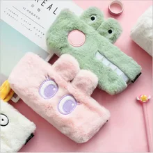 

Primary School Plush Pencil Cases for Girls Student Supplies Items Cute Stationery Cartuchera Escolar Kawaii Trousse Scolaire