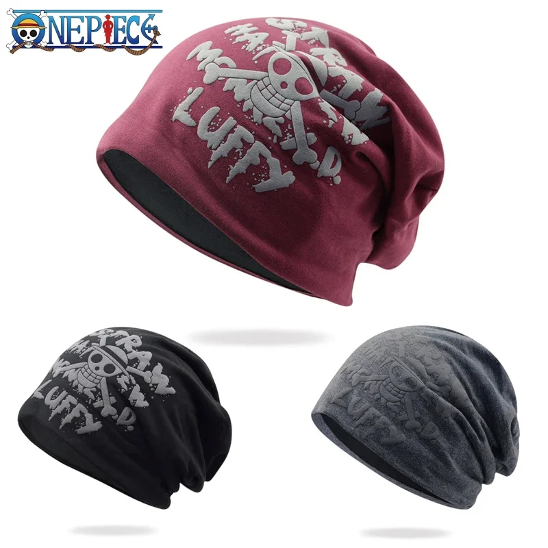 ONE PIECE Beanie Hat Anime Luffy Winter Knitted Hat Men  display picture 1