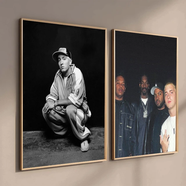 Poster Eminem - b&w, Wall Art, Gifts & Merchandise