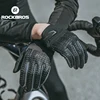 ROCKBROS Spring Autumn Cycling Gloves Breathable Full Finger Gloves Touch Screen Shockproof SBR Pad Men Women MTB Bicycle Gloves 6