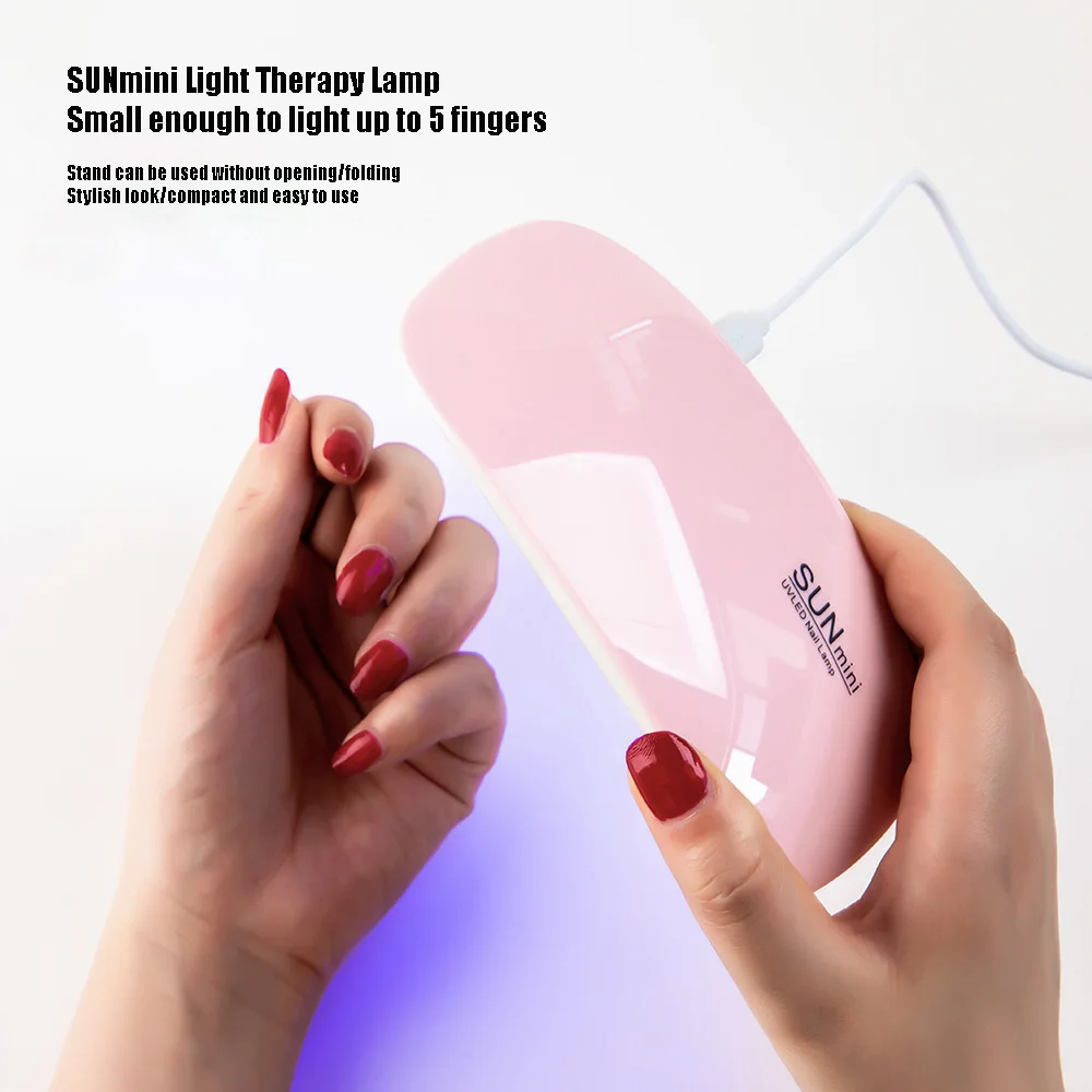 Mini Nail Drying Lamp Led Uv Lamp Gel Polish Drying UV Curing Machine for Manicure Gel Nails Lighting Manicure Decor