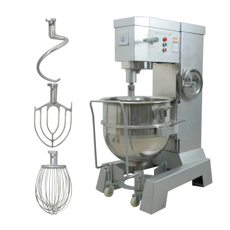 Large Capacity 80l Food Mixer Dough Mixing Mixer With Wheel