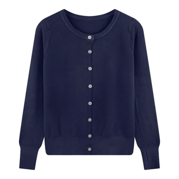 الصلبة طويلة الأكمام س الرقبة بلوزات فضفاضة الكورية نمط واحدة الصدر سترة المرأة الخريف الشتاء عادية لينة شمعي الحياكة سترة 3