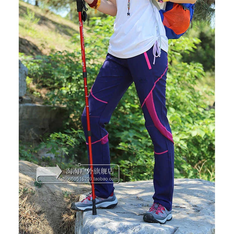 Summer Women Hiking Pants Camping Hiking Quick-Dry Elastic Sun-Protective Fishing Racing Cycling