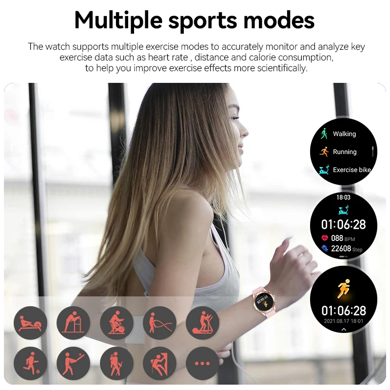 Watches For XIAOMI Smart Watch Women Wireless Call Waterproof Smartwatch AMOLED HD Screen  Health Monitor Sport Ladies Bracelet