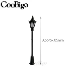 10pcs Micro LED Streetlight Miniature Lampposts for DIY Garden Crafts and Landscape Decoration (5)
