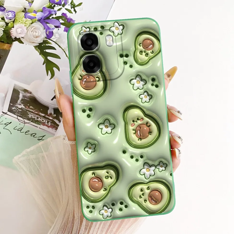 Cute Kawaii Luxury Fashion Flower Silicone Phone Case Cover