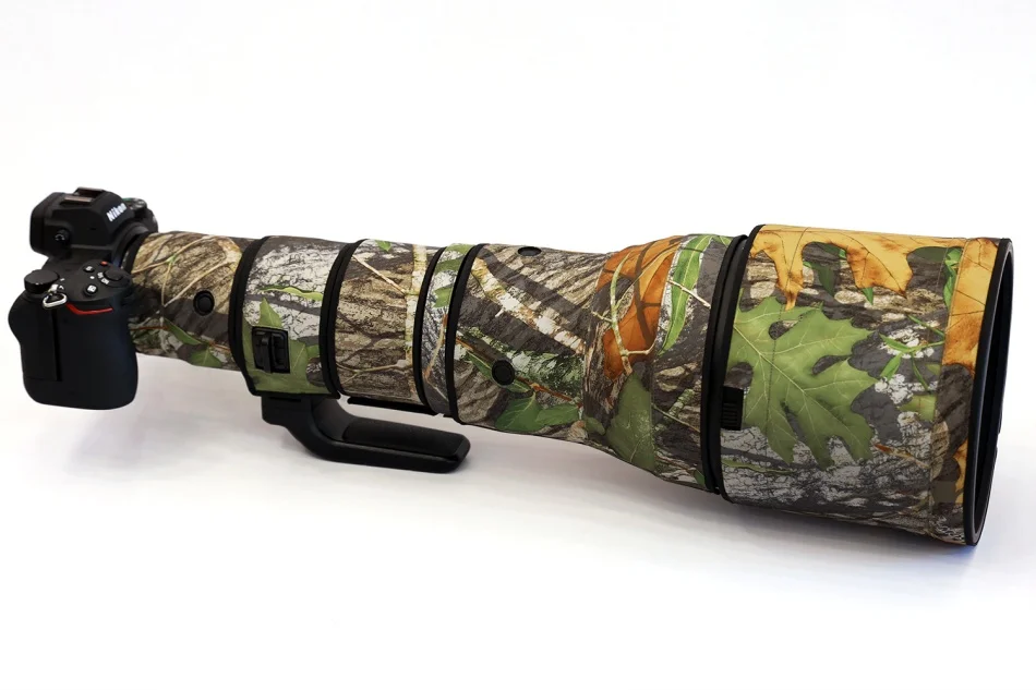 ROLANPRO Wasserdichter Objektivmantel für Nikon Z 800 mm f/6,3 VR S Camouflage-Objektiv Kleidung Regenschutz Pistolen Hülle Z800 Objektivhülle – Detail 4