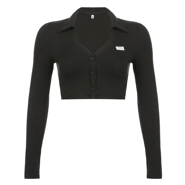 Top Femme Manches Courtes Crop – Style Y2K, Streetwear, Pour Sortie Ou Sport