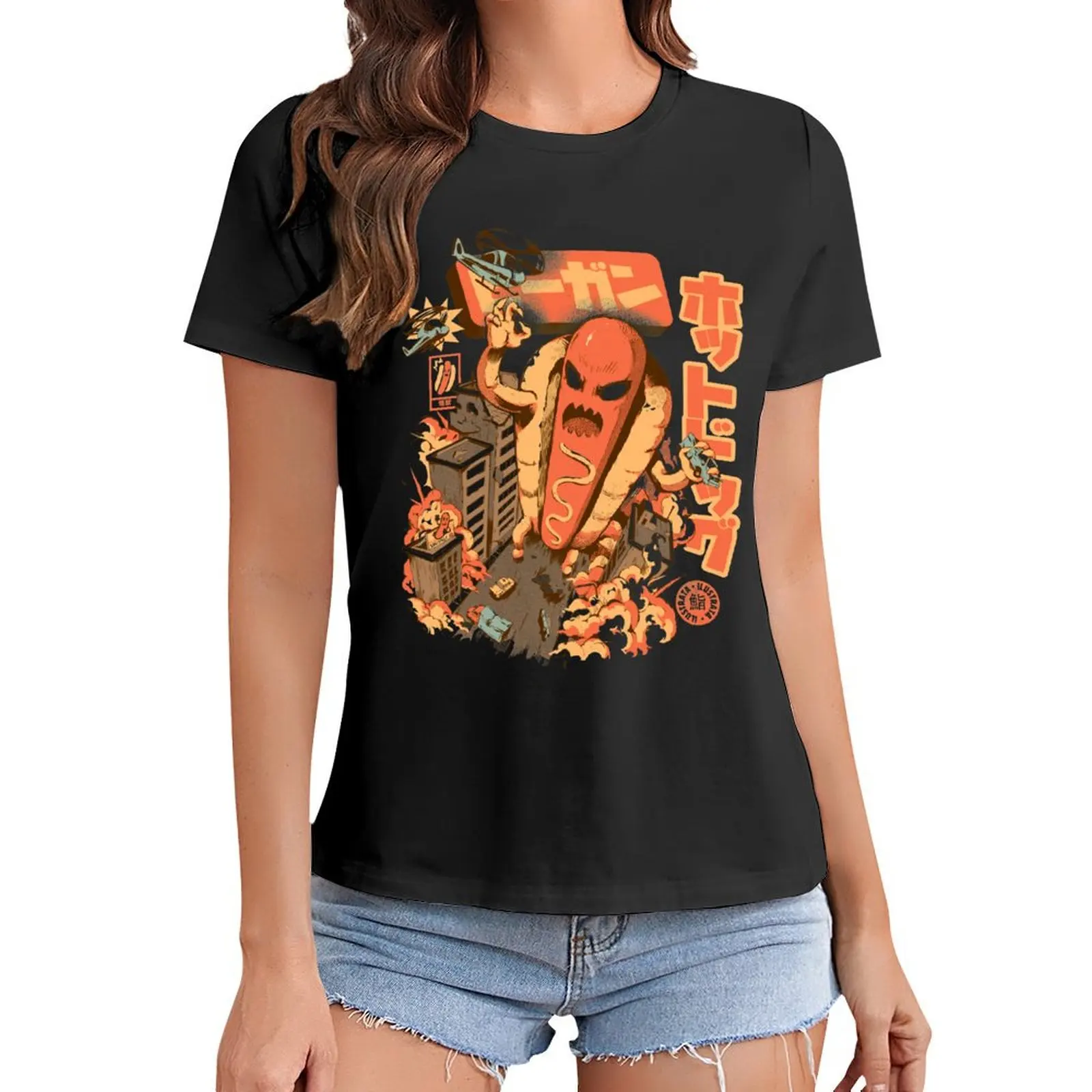 

Great Hot Dog T-Shirt tees summer clothes oversized clothes for woman