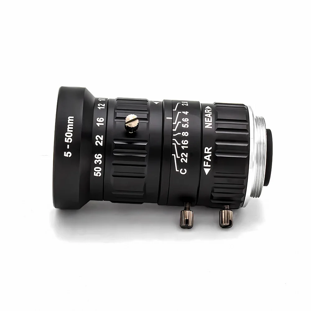 C/CS Mount Lens 12MP 5-50mm F2.8 1/1.8' Wide Angle High Definition for Surveilla