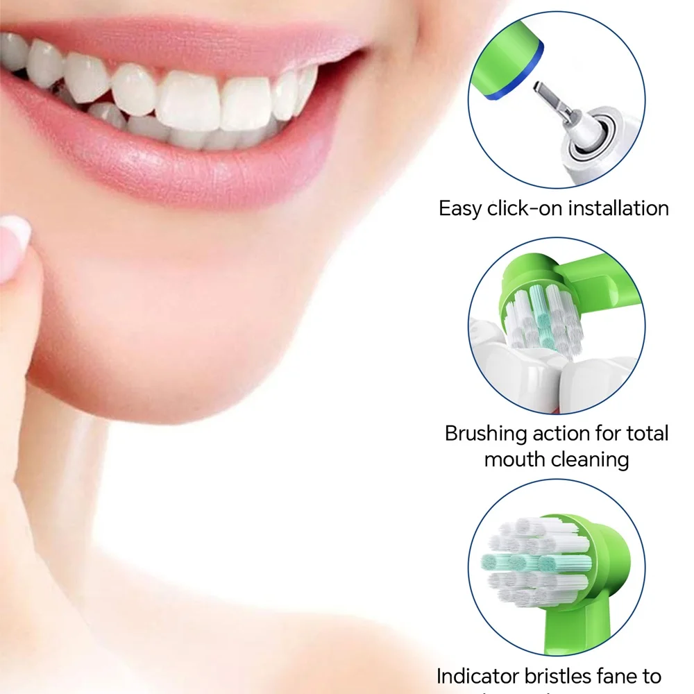 4-8-12-20 Pack Brush Heads Compatible with Oral B Electric Toothbrush, Replacement Toothbrushes Head for Pro 1000 7000 7500 9000