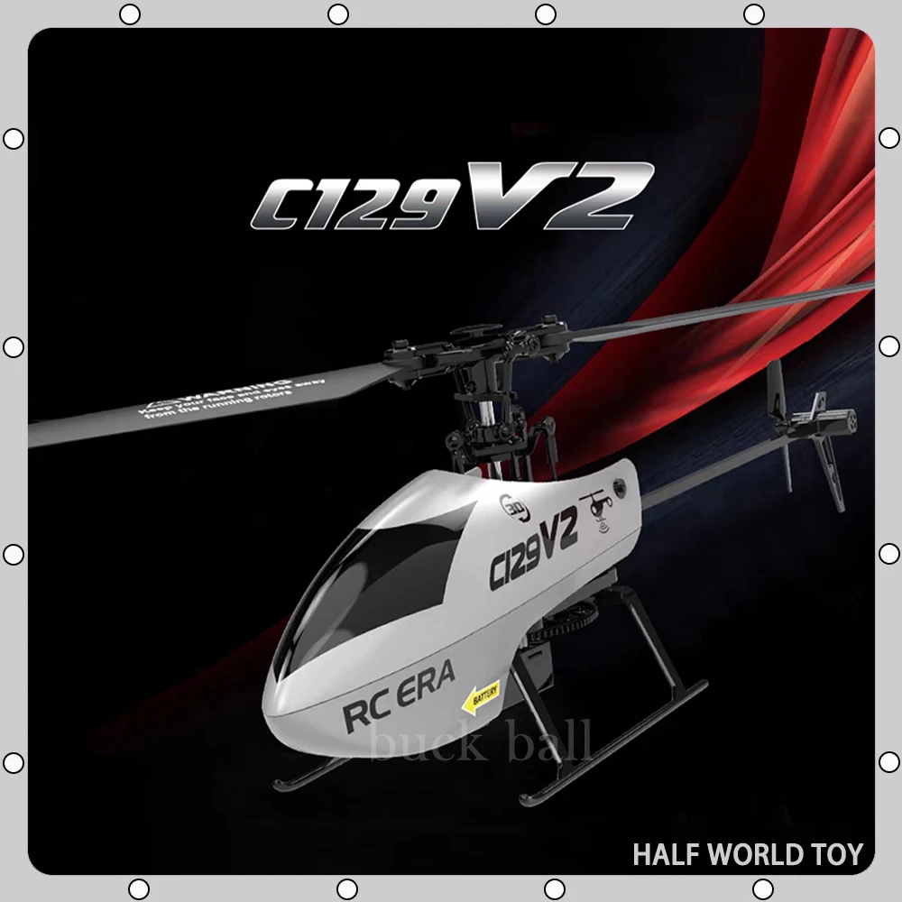 

C129 V2 Rc Helicopter 2.4g 4 Channel Single Propeller Stunt Remote Controller Helicopter Airless Uav Outdoor Aircraft Toy Gifts