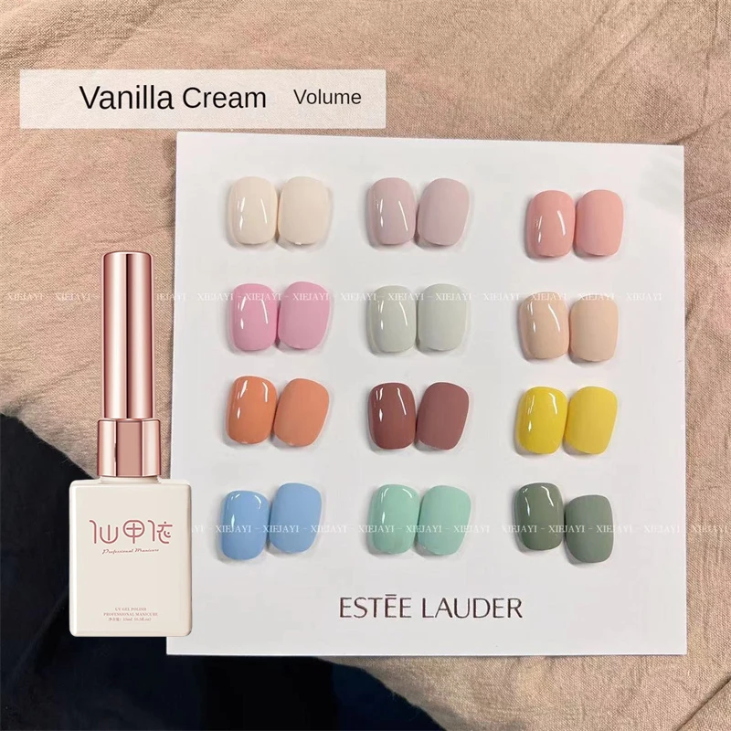 

Nail Polish Gel Full Color High Quality Macaron Cream Texture Lasting Nail Art Macarrone Oil Gel Easily Extendable Fashion Color