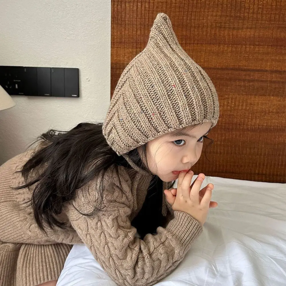 1-4 Year Fashion Elves Winter Hats Soft Crochet Knitted Cap Cute Warm Photography Prop Infant