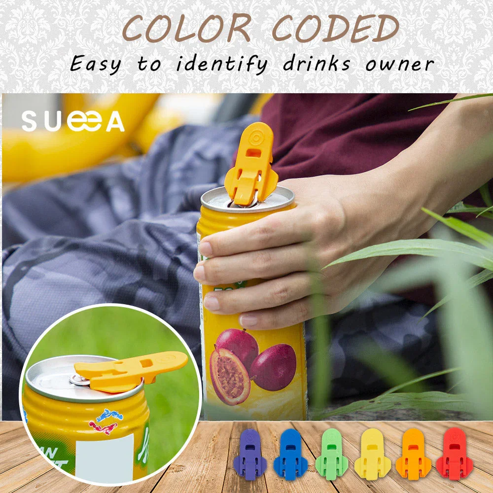 TPTGIAR - 18 Pièces Bouchons Canette En Silicone Réutilisables + Ouvre-Boîtes - Couvercles Colorés Pour Conserves De Boissons