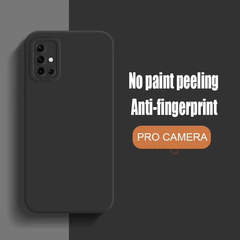 Matte weiche Silikonhülle für Samsung Galaxy A51 A71 4G A31 A21s 2020 Kameraschutz Original Rückseite A 51 71 31 Funda Coque_voghion.com