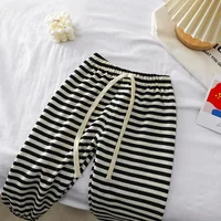 Kid Summer Mosquito Pants for Boys and Girls' Baby Casual Striped Outwear Sports Pants for Children's Trousers 4