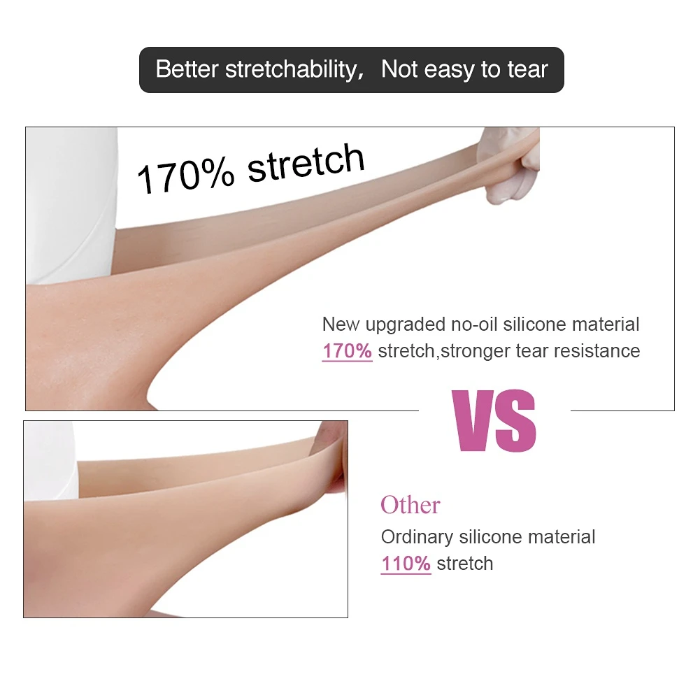 Sissy Transgender Tits Artificial Chest Imitation Shemale Crossdresser Bodysuit Silicone Fake Breasts False Boob Toys For Adults