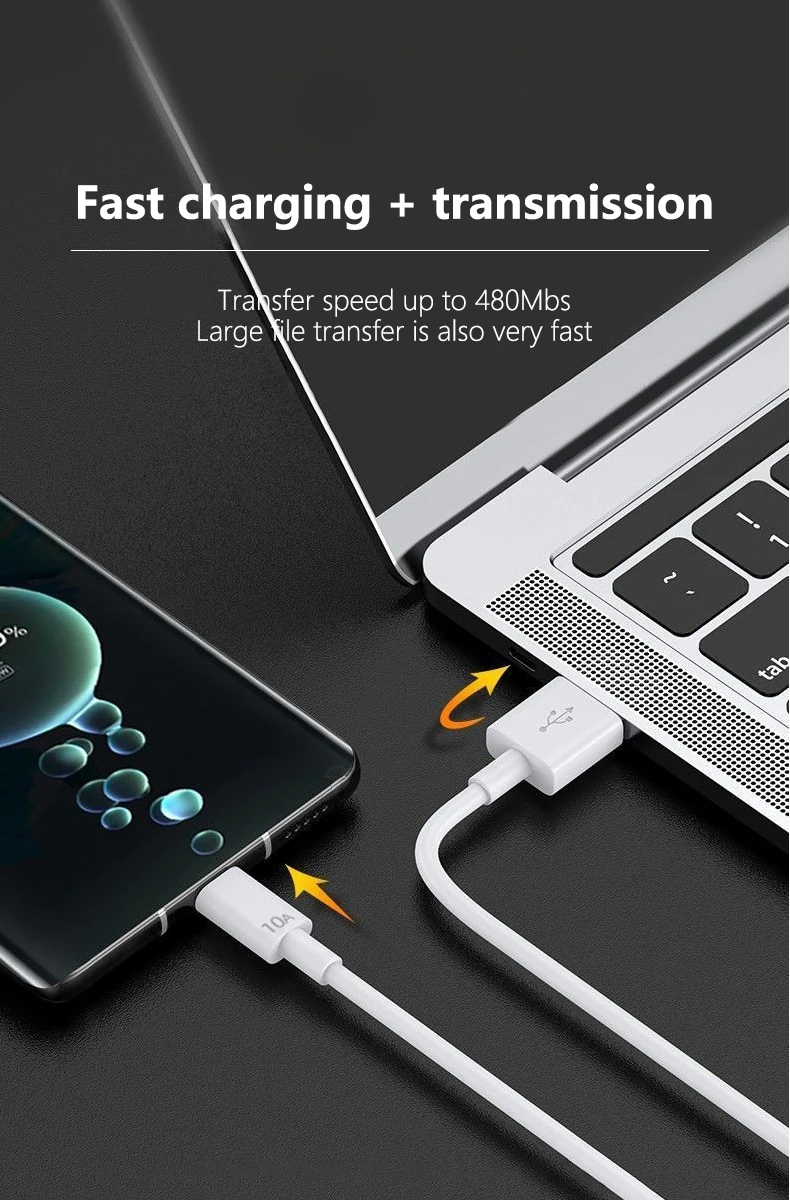 Original 120W USB Turbo Fast Charging Cable For Xiaomi mi 15 14 13 12 11 6A 67W Type C Cable Redmi Note 10 9 8 7 Pro K70 Poco X6