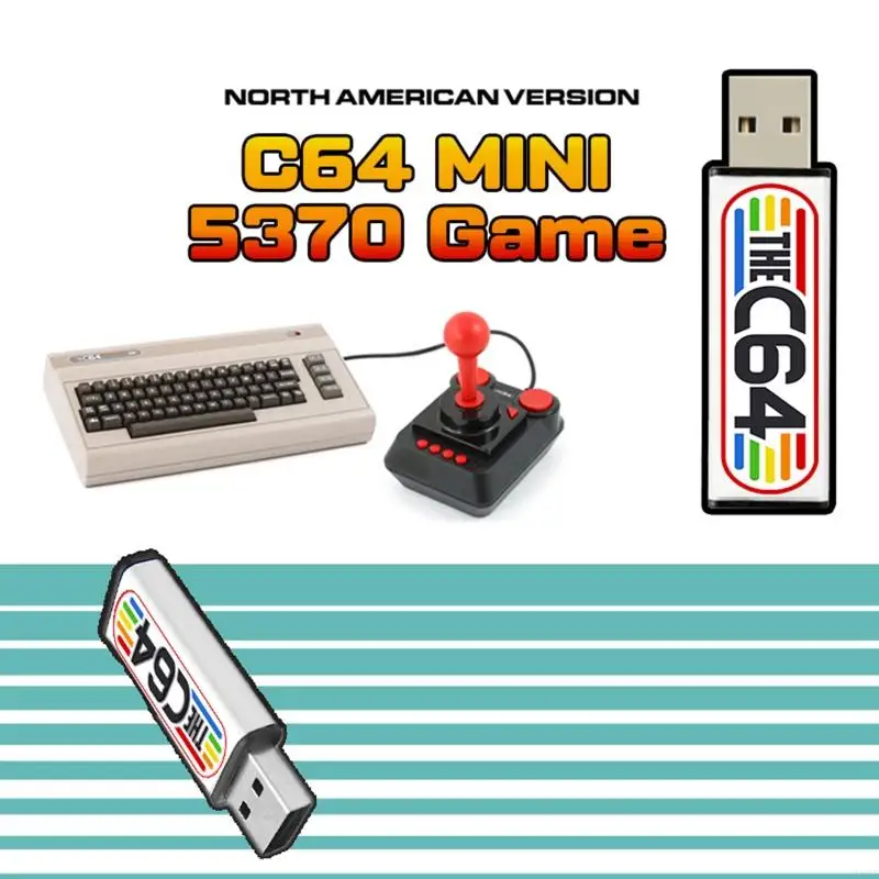 C64Mini Game Consoles Video Game Sticks with 5370 Retro Video Games for C64MINI Latest Version 1.6.1 Version
